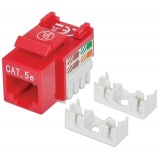 Frutto Keystone RJ45 Cat5e UTP Rosso