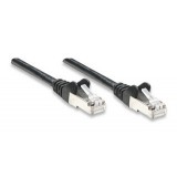 Cavo di rete Patch in Rame Schermato Cat. 5e Nero FTP 7,5 mt