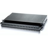 Cassetto Ottico 19'' 24 porte LC Duplex Nero