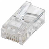 Confezione 100 Plug RJ45 UTP per Cavo Flessibile Cat.5E