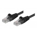 Cavo di rete Patch CCA Cat. 5e Nero UTP 1 mt