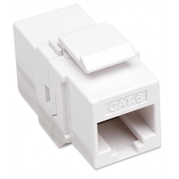 Accoppiatore RJ45 F/F UTP Cat6 Keystone Bianco