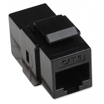 Accoppiatore RJ45 F/F UTP Cat6 Keystone Nero