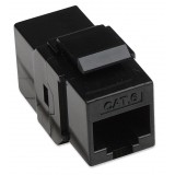 Accoppiatore RJ45 F/F UTP Cat6 Keystone Nero