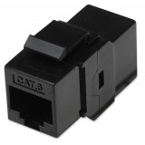 Accoppiatore RJ45 F/F UTP Cat6 Keystone Nero