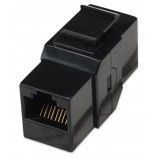 Accoppiatore RJ45 F/F UTP Cat6 Keystone Nero