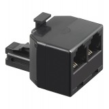 Accoppiatore telefonico duplex 6P6C M a 2x 6P6C F