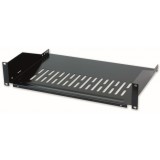 Mensola per Rack 19'' 300 mm 2U Nera 2 punti