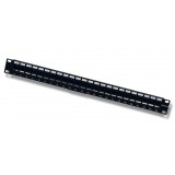 Pannello Patch Modulare 24 posti 1 HE Nero