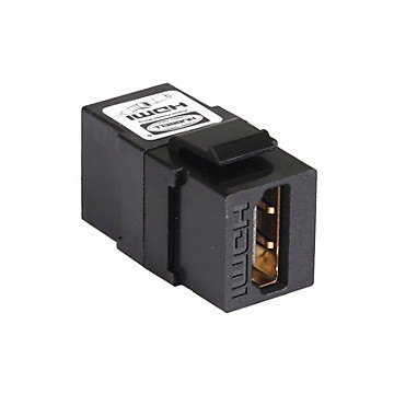 Adattatore HDMI F/F Tipo A per Pannelli Patch Nero