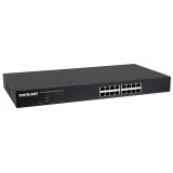 Switch 16 porte 10/100 PoE+ da rack o ripiano