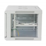 Armadio Rack 19'' a muro 6 unit&agrave; sezione unica prof. 450mm Grigio