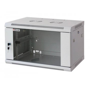 Armadio Rack 19'' a muro 6 unit&agrave; sezione unica prof. 600mm Grigio