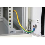 Armadio Rack 19'' a muro 9 unit&agrave; sezione unica prof. 600mm Grigio