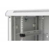 Armadio Rack 19'' a muro 12 unit&agrave; sezione unica prof. 450mm Grigio