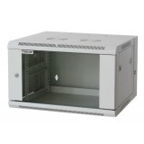 Armadio Rack 19'' a muro 9 unità due sezioni Grigio