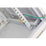 Armadio Rack 19'' a muro 15 unit&agrave; due sezioni Grigio