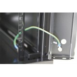 Armadio Rack 19'' a muro 15 unit&agrave; sezione unica prof. 450mm Nero