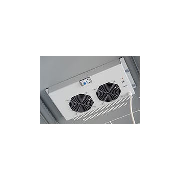 Gruppo di Ventilazione a Soffitto per Rack 19'' 2 Ventole Grigio