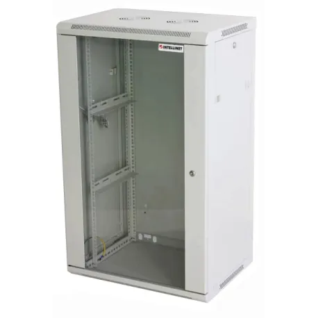 Armadio Rack 19'' a muro 20 unit&agrave; sezione unica prof. 600mm Grigio