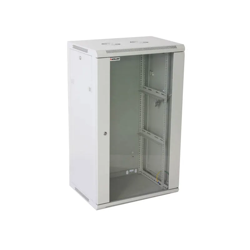 Armadio Rack 19'' a muro 20 unit&agrave; sezione unica prof. 600mm Grigio