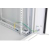 Armadio Rack 19'' a muro 20 unit&agrave; sezione unica prof. 600mm Grigio