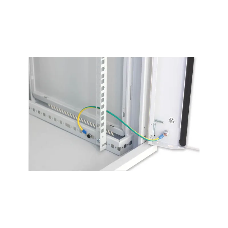 Armadio Rack 19'' a muro 20 unit&agrave; sezione unica prof. 600mm Grigio