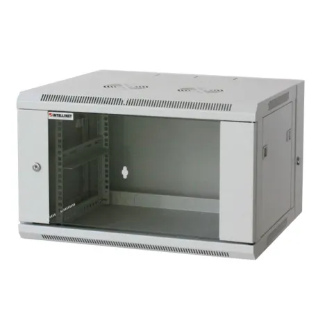 Armadio Rack 19'' a muro 9 unit&agrave; due sezioni Grigio