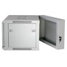 Armadio Rack 19'' a muro 9 unit&agrave; due sezioni Grigio