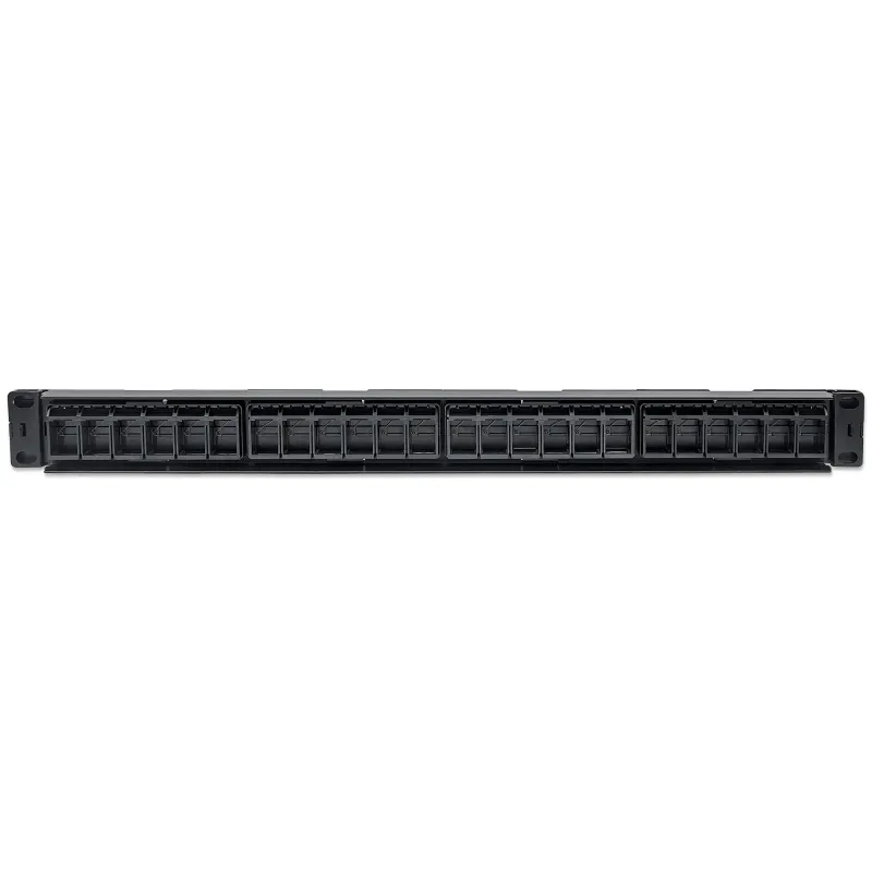 Pannello Patch Modulare 24 Porte Slim 1U Nero
