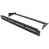 Pannello Patch Modulare 24 Porte Slim 1U Nero