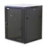 Armadio Rack 19'' a muro 6 unit&agrave; sezione unica prof. 450mm Nero