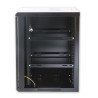 Armadio Rack 19'' a muro 6 unit&agrave; sezione unica prof. 450mm Nero