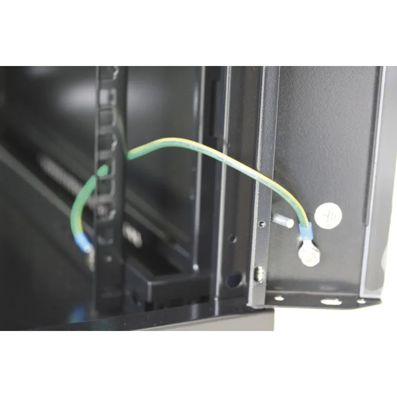 Armadio Rack 19'' a muro 6 unit&agrave; sezione unica prof. 450mm Nero