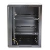 Armadio Rack 19'' a muro 6 unit&agrave; sezione unica prof. 450mm Nero