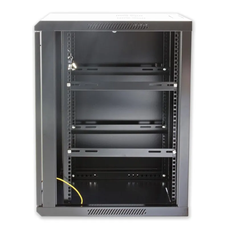 Armadio Rack 19'' a muro 6 unit&agrave; sezione unica prof. 450mm Nero