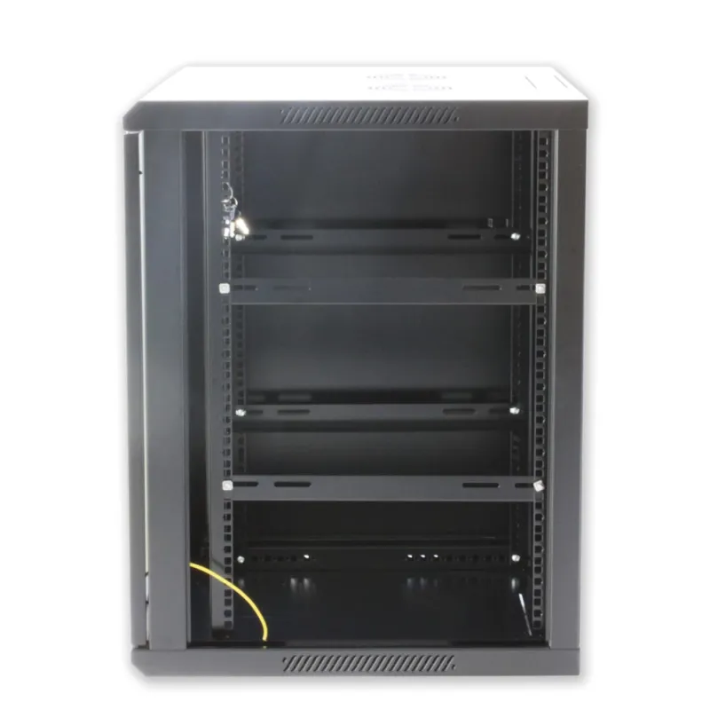 Armadio Rack 19'' a muro 6 unit&agrave; sezione unica prof. 450mm Nero