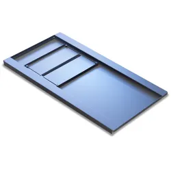 Base per Armadi Flat Pack Rack 19'' 600x1000 mm Colore Nero
