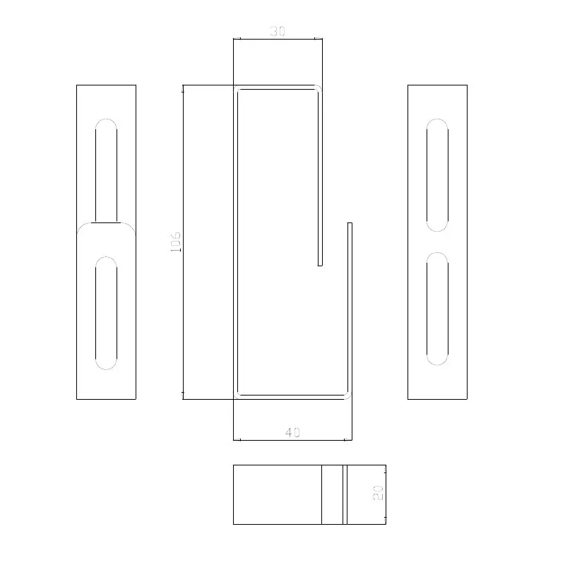 Passacavi per Armadi Rack Grigio