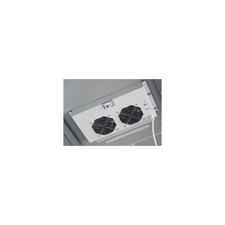 Gruppo di Ventilazione a Soffitto per Rack 19'' 2 Ventole Grigio