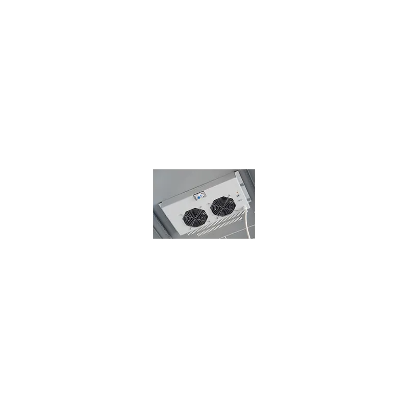 Gruppo di Ventilazione a Soffitto per Rack 19'' 2 Ventole Grigio