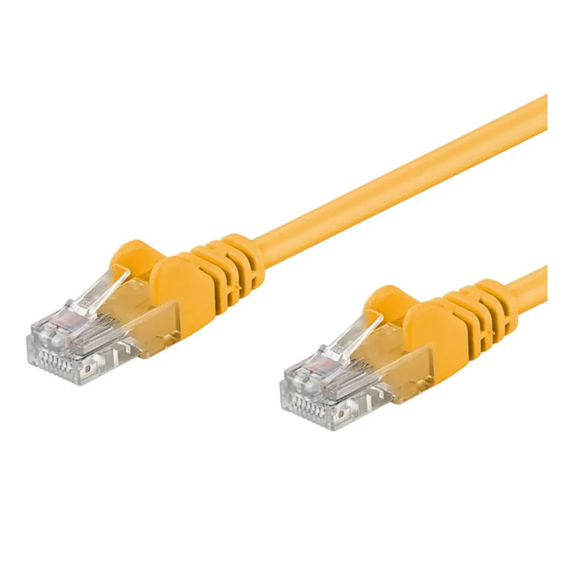 Cavo di rete Patch CCA Cat. 6 Giallo UTP 1 m