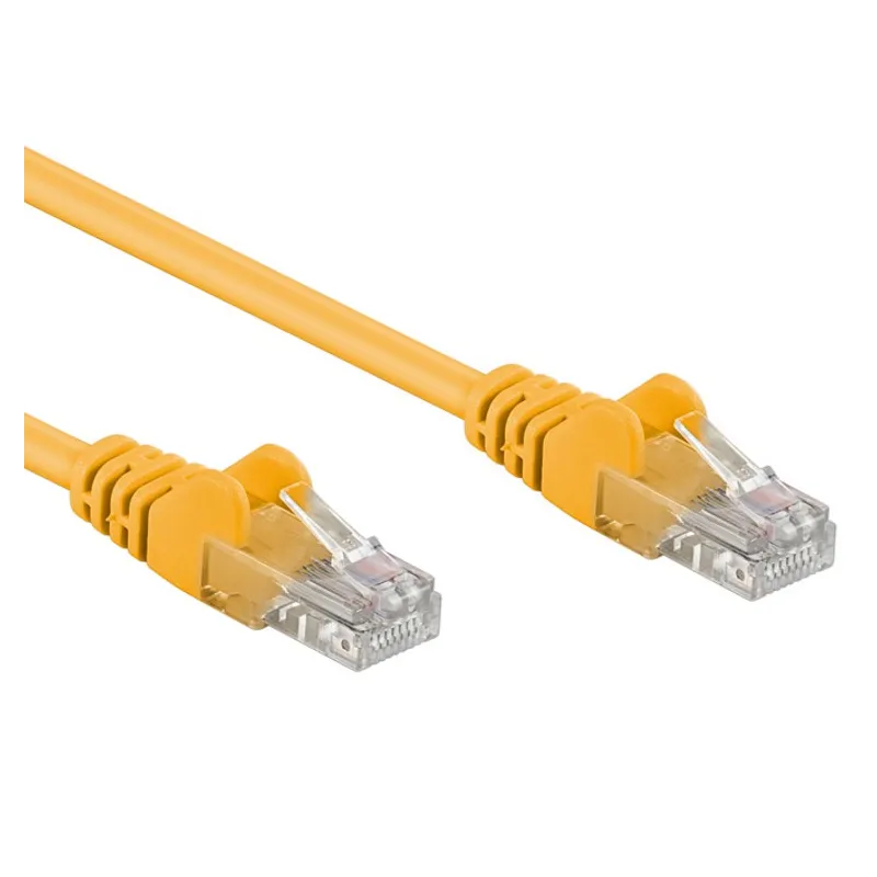 Cavo di rete Patch CCA Cat. 6 Giallo UTP 1 m
