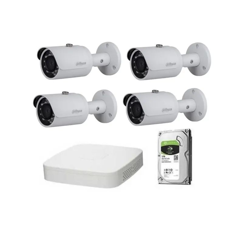 Dahua Kit 4 telecamere IP 2MP, NVR 4 canali e hdd IPC-KIT001