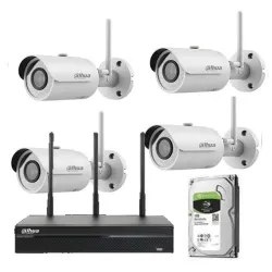 Dahua kit videosorveglianza con 4 telecamere IP wifi, NVR+HDD IPC-KIT001W