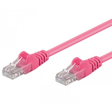 Cavo di rete Patch CCA Cat. 6 Rosa UTP 1 m