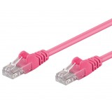 Cavo di rete Patch CCA Cat. 6 Rosa UTP 1 m