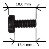 Kit Set 4 Viti 4 Dadi e 4 Rondelle per Montaggio Rack Nero