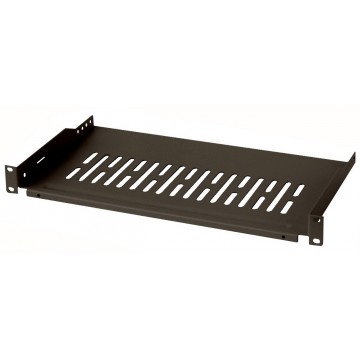 Mensola per Rack 19'' 250 mm 1U Nera 2 punti