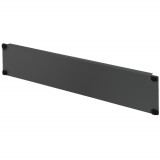Pannello Cieco Toolless 4 Clip per Armadi Rack 19'' 2U Nero